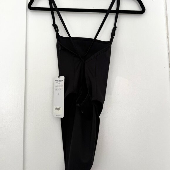 Alo Black Thrill Seeker Thong Bodysuit NEW WITH TAGS - XS - Picture 4 of 4